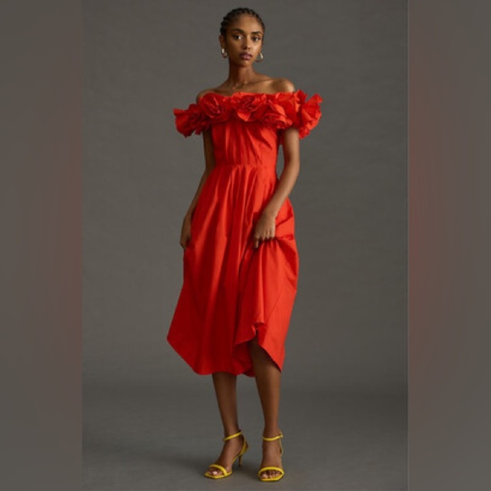 Anthropologie The Corina Ruffled Dress by Maeve
